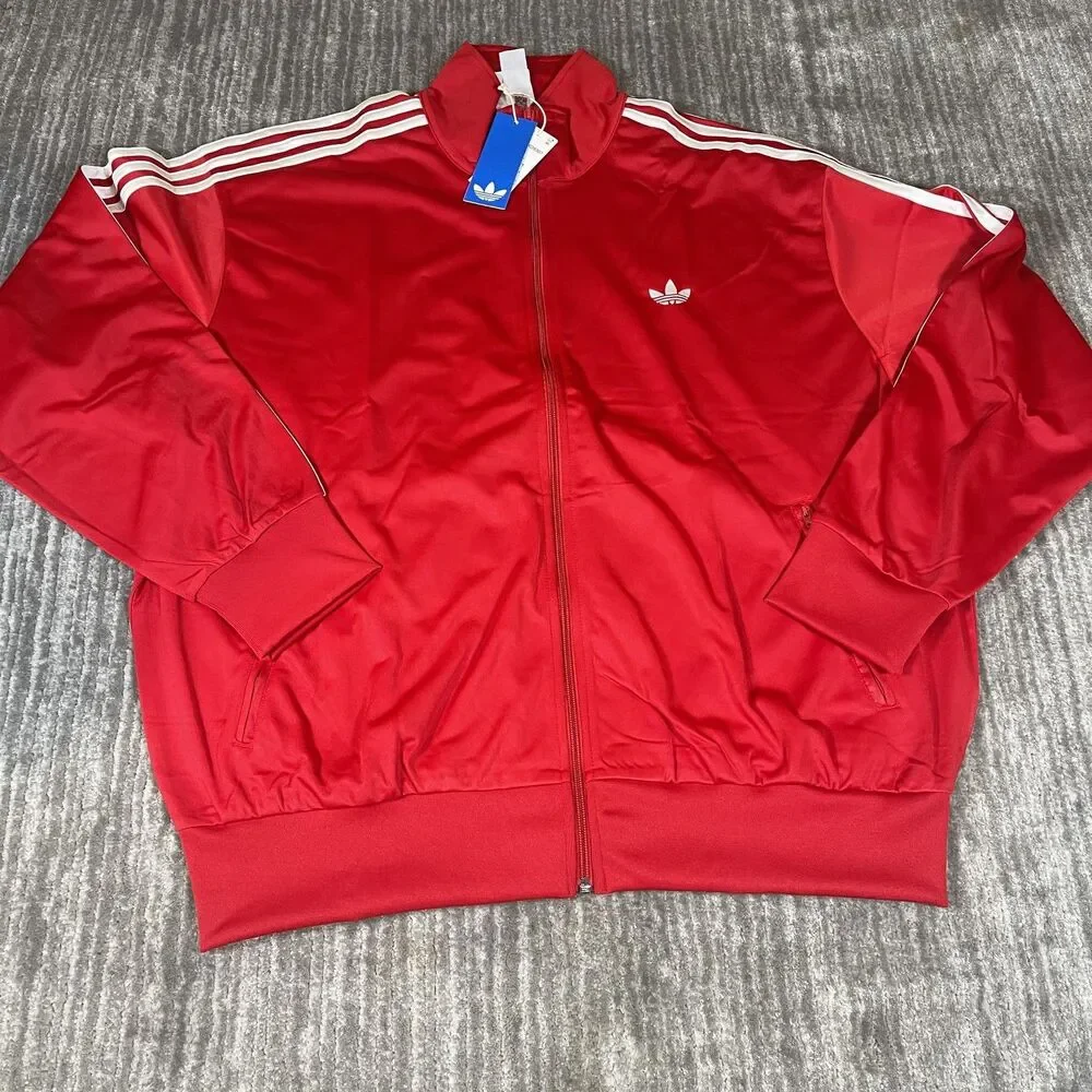 Adidas Originals Firebird Track Suit Mens XL Red 3-Stripes KD8307 KD8319